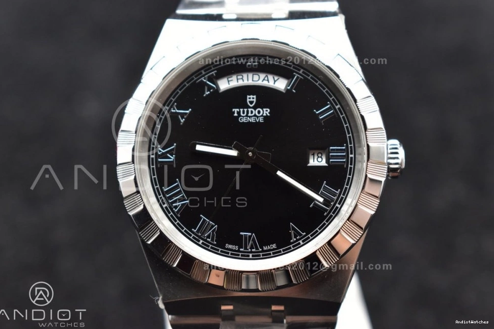 1:1 Royal V7F Edition Black Dial Best A UrbanStyle Strap 1192 on Tudor SS 1203